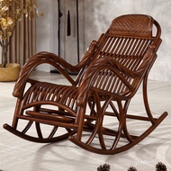 HY-JD Youli Balcony Real Rattan Woven Rocking Chair Recliner Home Leisure Chair Rattan Adult Cool Chair Rattan Chair Sma