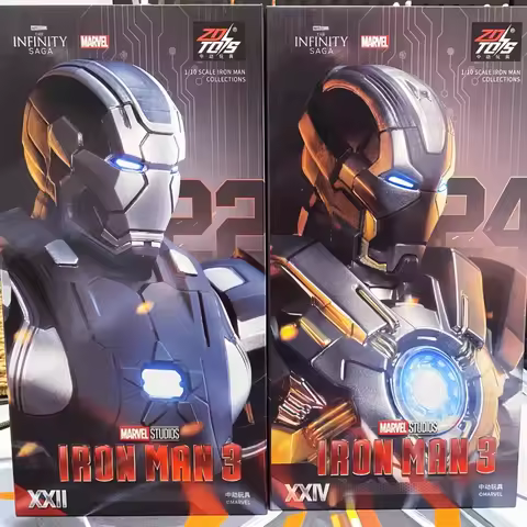 Action Figures Model Toys Marvel Zdtoys Iron Man 1/10 Mk24 Mk22 Mk41 Mk47 Anime Birthday Present Ori