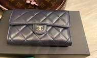 Chanel Classic Flap Wallet - Medium Navy
