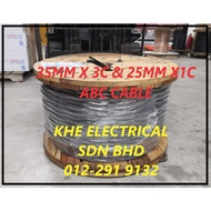ABC CABLE 35MM X3CORE & 25MM  X 1CORE ABC CABLE (PER METER)