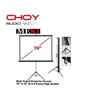 MEKI Tripod Projector Screen 70"x70" (6x6 Feet)