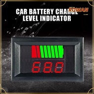 ROWANSG Lithium Battery Capacity Meter High Precision LED Voltmeter Tester 12V 24V 36V 48V 60V 72V