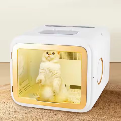 New Foldable Pet Dryer for Cats and Dogs Pet Home Automatic Dryer Large Capacity Pet Dryer 68L Adjus