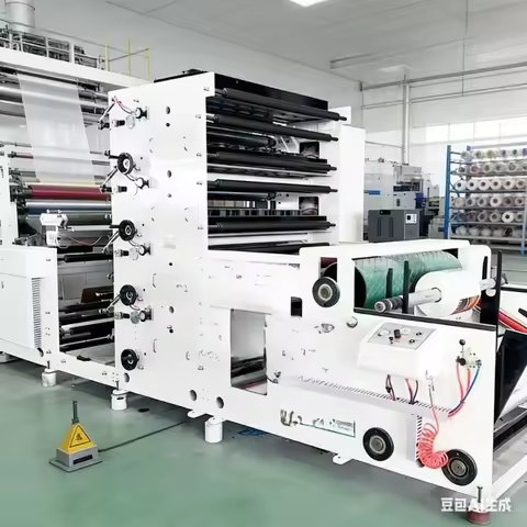 High-Speed Web Press Printer - Coating & Lamination All-in-One Industrial Printing Machine