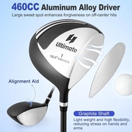 Great texture 9/10/12 Pieces Men's Complete Golf Clubs Set with 460CC Driver Fairway Wood and Hybrid