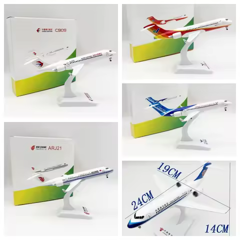 24cm Plane Model C909 Series China Commercial Model Airplanes Alloy Metal Aircraft & Landing Gears A