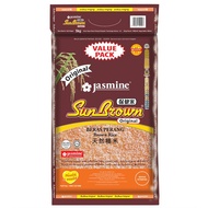 Jasmine SunBrown Brown Rice / Beras Perang 保健米天然糙米 5kg (Vacuum Packing)