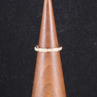 BVLGARI(寶格麗) SERPENTI 蛇戒單排滿鑽戒指 18K玫瑰金/鑽石 53 玫瑰金 蛇戒 單排滿鑽戒指