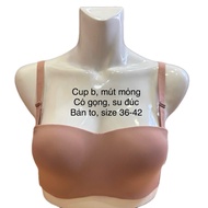 Thailand big size molded latex bra 885 thin foam with underwire, B cup, large breast lift to prevent