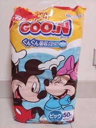 全新 現貨 Goo.N Goon 大王 Disney Mickey Mouse 迪士尼米奇老鼠  XL 加大碼 褲仔 學習褲 拉拉褲 50片裝 ‼️最後2包‼️