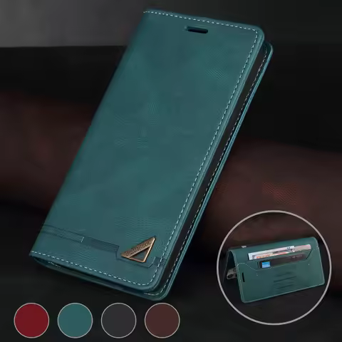 Magnetic Leather Flip Case For Xiaomi POCO F6 F5 F4 F3 M3 M4 M5 M6 M7 X7 X6 X5 X4 GT X3 NFC C65 C40 