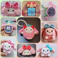 士多啤梨布丁狗 sanrio Tamagotchi たまごっちmeets みーつ mix ps idl case 他媽哥池 手工編織保護套