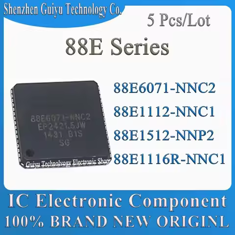 5 Pcs/Lot 88E1112-NNC1 88E1512-NNP2 88E6071-NNC2 88E1116R-NNC1 88E1112 88E1512 88E6071 88E1116R 88E1