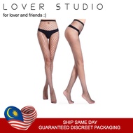 READY STOCK Women Sexy Seductive High Waist Fish Net Stocking Free Size