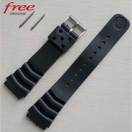 22mm Large Seiko Divers Rubber Strap Replacement 7s26 7002 7009 6309 with Springbar