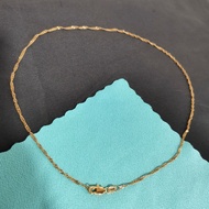 Ongpin Mnl Gold Necklace Pawnable 10k US Gold TWISTED CHAIN Necklace For Men And Women Stainless Ste