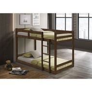 STARS Bunk Bed Adult Double Decker Bedframe Single Katil Bujang Kayu wood bedframe 2 level single katil frame White