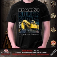 T-shirts fashion 2025 Minerszone Komatsu Excavator Pc-4000/komatsu/t-shirts Komatsu/komatsu T-shirts