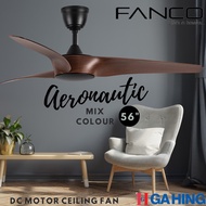 FANCO Aeronautic DC Motor Ceiling Fan 56 inch/ kipas hiasan / syiling fan / ciling fan/Ga Hing/ Gahing