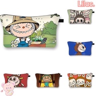 LILAC Labubu Pencil Bag, Large Capacity Cute Cartoon Pencil Cases, Gift Stationery Box