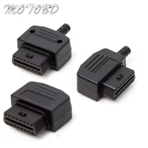 Women Connector Enclosure Universal OBDII OBD2 16Pin Female Connector OBD II Female Plug Adapter OBD