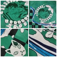 Anime Demon Slayer Kimetsu No Yaiba Tanjiro Kamado Cosplay Cape Costume Men Kimono Plus Size Jackets