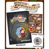 Haus4foxies Panglimeow Notebook,blank inserts,A5 journal,40pages