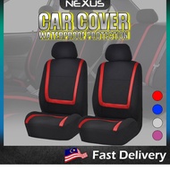 Nexus Car 9pcs/4pcs Flat Cloth Fabric Front Rear Car Seat Cover Car Cover Sarung Kusyen Kereta Myvi 