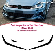 4PCS Car Front Side Air Vent Trim Intake Spoiler Canard For Volkswagen VW Golf 7.5 GTI 2017 2018 201