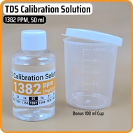 TDS Calibration Solution - Cairan Larutan Kalibrasi TDS Meter 1382 PPM