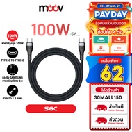 [62 Baht [Great Value Code] Orsen by Eloop S6C Type C to 5A 100W Fast Charger PD Cable Notebook Lapt