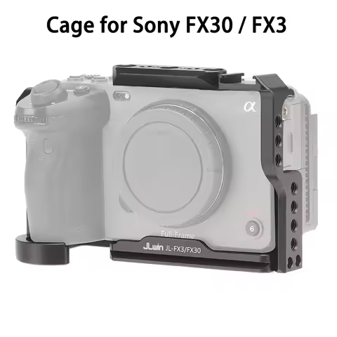 Cage Full Camera Cage Rig kit Aluminum Alloy For Sony FX3/FX30 With Cable Clamp Cold Shoe Camera DIY