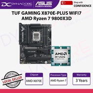 [ Dynacore Bundle ] ASUS TUF GAMING X870E-PLUS WIFI7 Motherboard & AMD Ryzen 7 9800X3D Processor