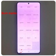 AMOLED สำหรับ Samsung S21 5G G991F G991U G991B/DS G990F หน้าจอดิจิตอลสัมผัสหน้าจอ LCD ที่มีข้อบกพร่อ