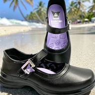 Y-Roon Kuromi 777 Women's Black Leather Student Shoes Y Roon Brand Model 777 Size 33-42 Express Deli