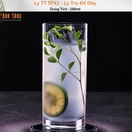 280ml Thick Base Cylindrical Glass, Thick Glass