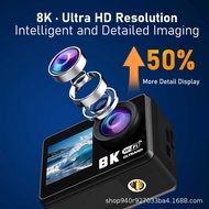 8K Action Camera wifi Camera Diving Outdoor Cycling HD Digital Waterproof Mini Camera Thumb Pocket