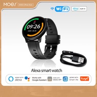 MOES Smart Watch Alexa Built-in Fitness Tracker Heart Rate and Blood Oxygen Monitor IP68 Waterproof