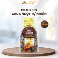 Nho Khô 3 Màu Không Hạt Smilenuts vị chua ngọt không đường túi Canvas 350g - Nhập Khẩu Từ Chile