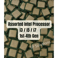 Assorted Intel Processor | i3 / i5 / i7 | 1st–4th Gen | Used & Tested Units