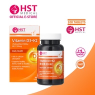 HST Medical® Vitamin D3+K2 1000iu 维生素 D3+K2 – Bone & Immunity Support [Halal][Daily Health]