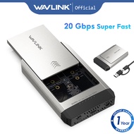 WAVLINK Hard Drives Enclosure M.2 SSD Dual-Bay Duplicator Compatible with NVMe One Click Offline Clo