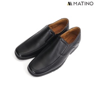 MATINO SHOES รองเท้าชายคัทชูหนังแท้ รุ่น MC/B 5005 - BLACK/BEIGE