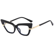 [Free Shipping] New Style European American Unique Cat Eye Anti-Blue Light Glasses Future Style Exag