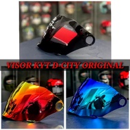HELMET VISOR KYT D-CITY D CITY DOUBLE VISOR OPEN FACE SMOKE