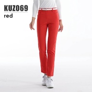 PGM กางเกงผู้หญิงกางเกงเอวสูงยืดหยุ่นกางเกงกอล์ฟเข้ารูประบายอากาศได้กางเกงแห้งเร็ว KUZ069 XS-XL กอล์