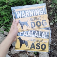 BEWARE OF DOG SIGN SINAGE GATE SIGN SINTRA BOARD