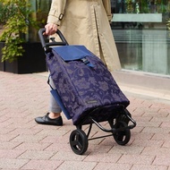 日本cocoro Grace 印花系列保溫保冷摺疊購物車-40L-多色可選