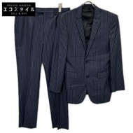 Burberry Black Label 海軍藍條紋兩件式西裝，尺寸 38/38（二手）
