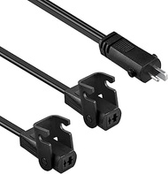 PBJYXSPED 6.6FT 47 Inches 2 Pin Splitter Lead Y Power Cable 2 Motors to 1 Power Supply Compatible wi